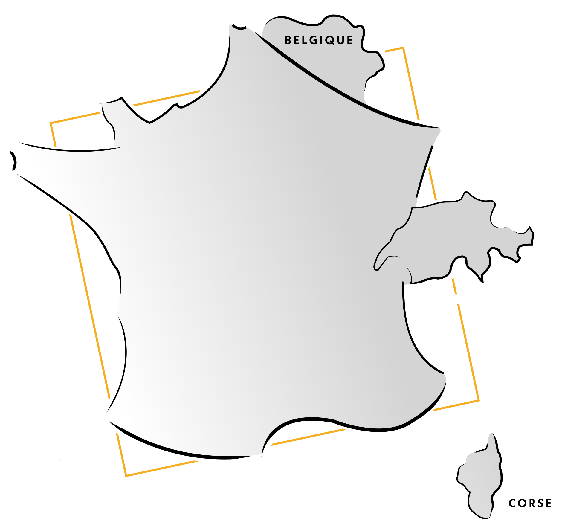 Une carte de la france